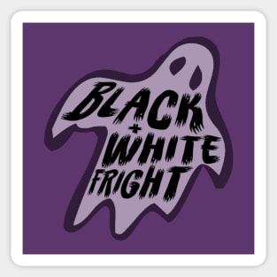 Black & White Fright Ghost Sticker
